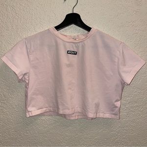 ECHT baby tee cropped workout shirt